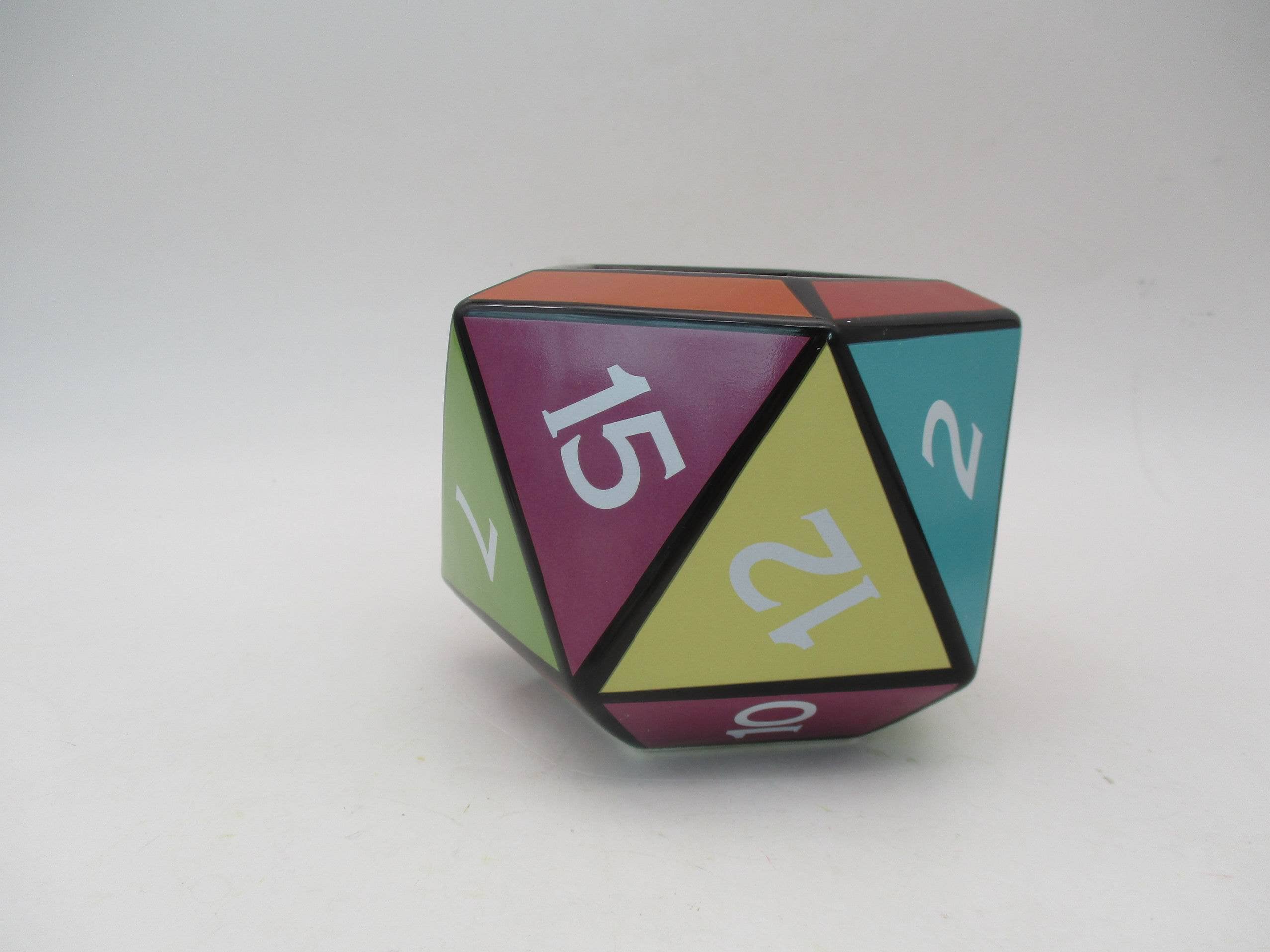 Silver Buffalo - Dungeons & Dragons D20 Die Ceramic 3D Sculpted Mug
