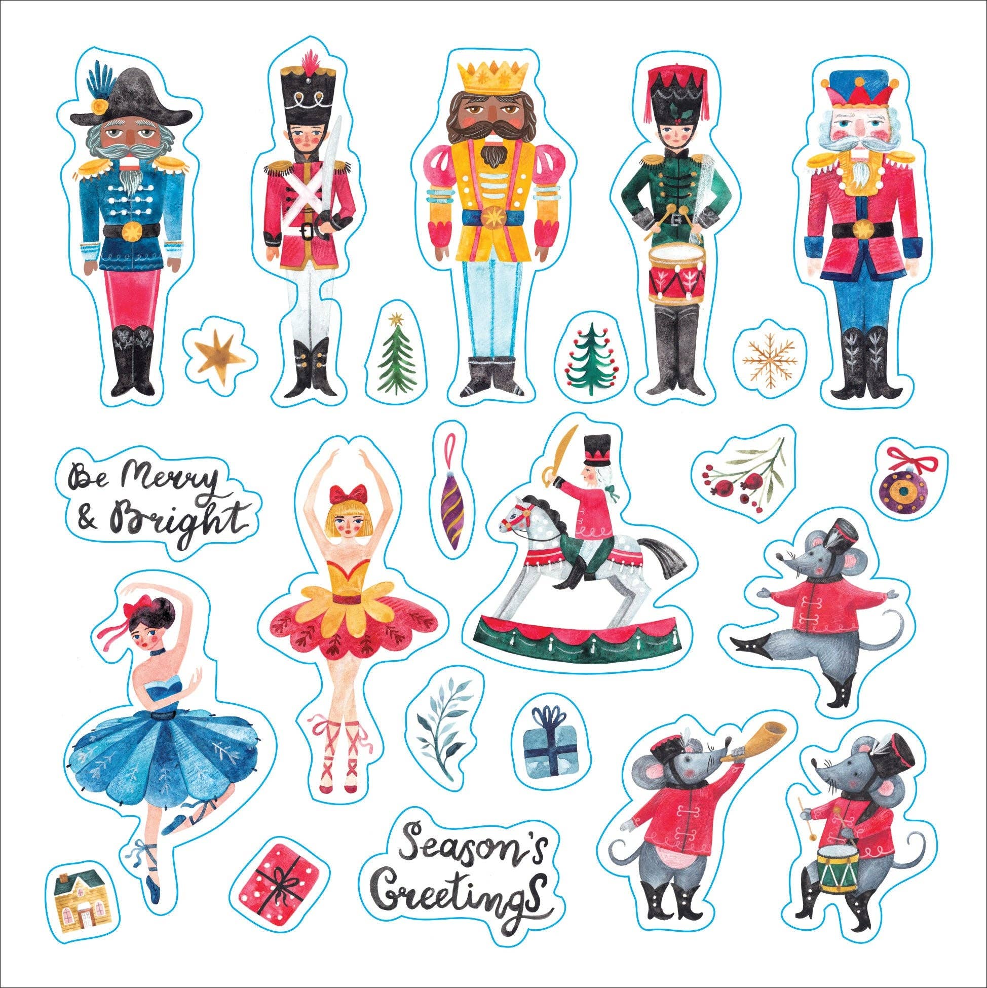 Peter Pauper Press - Merry & Bright Christmas! A Festive Sticker Book