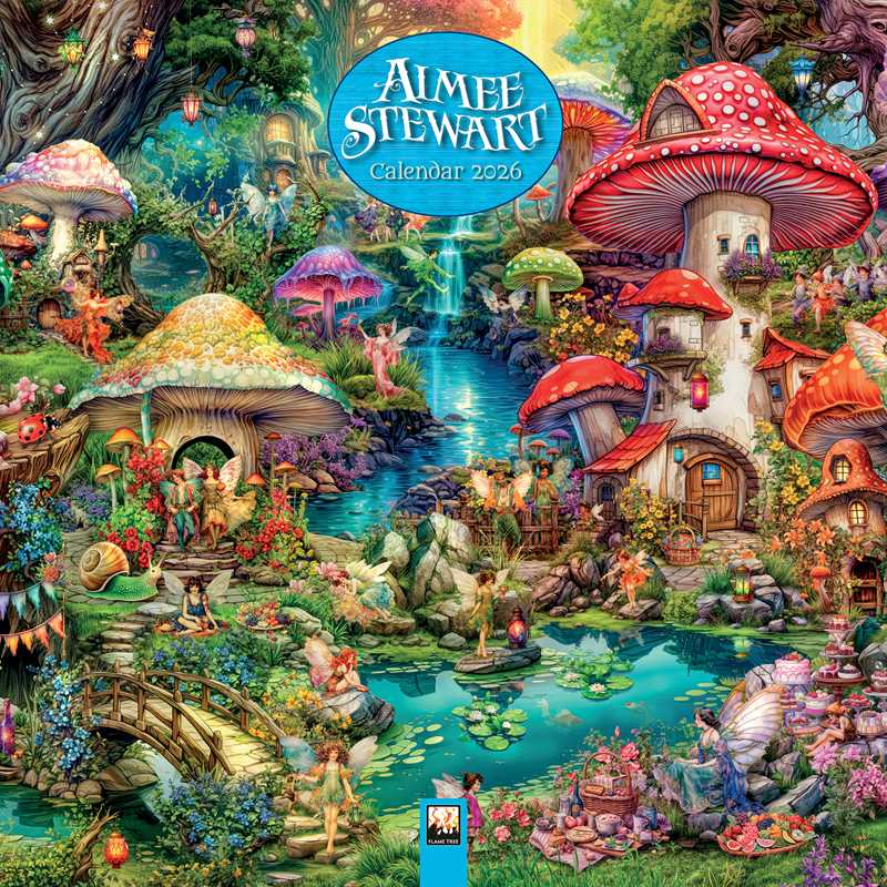 Simon & Schuster - Aimee Stewart Wall Calendar 2026 (Art Calendar) by