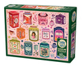 Outset Games and Cobble Hill Puzzles - Tea Tin Treasures 1000pc puzzle