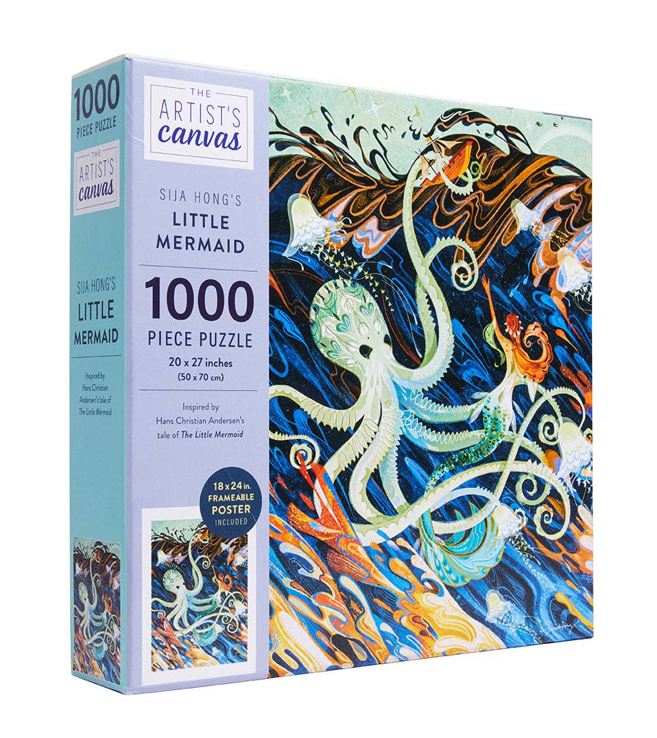 Insight Editions - #1 Pop Culture Publisher - The Artist's Canvas: Little Mermaid Jigsaw Puzzle