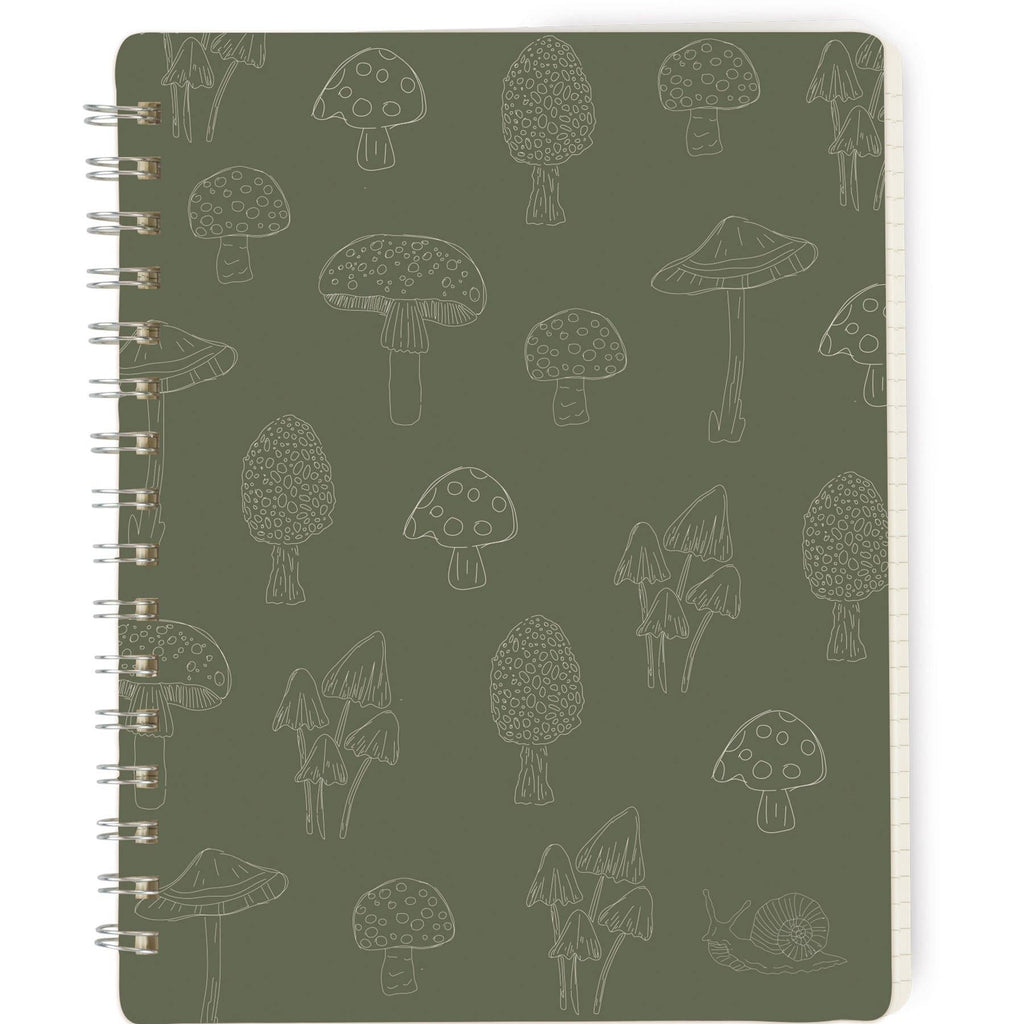 Primitives by Kathy - Mushrooms Spiral Notebook