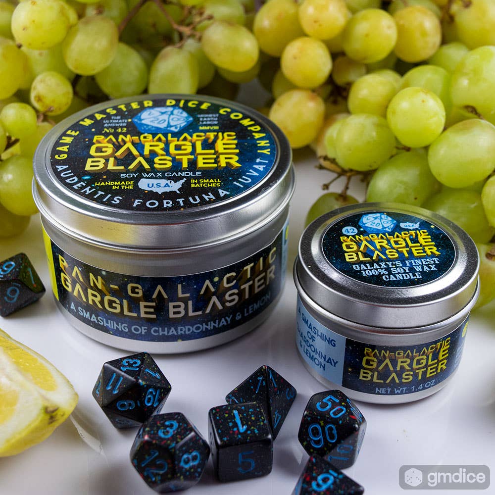 Game Master Dice - Pan Galactic Gargle Blaster Candle