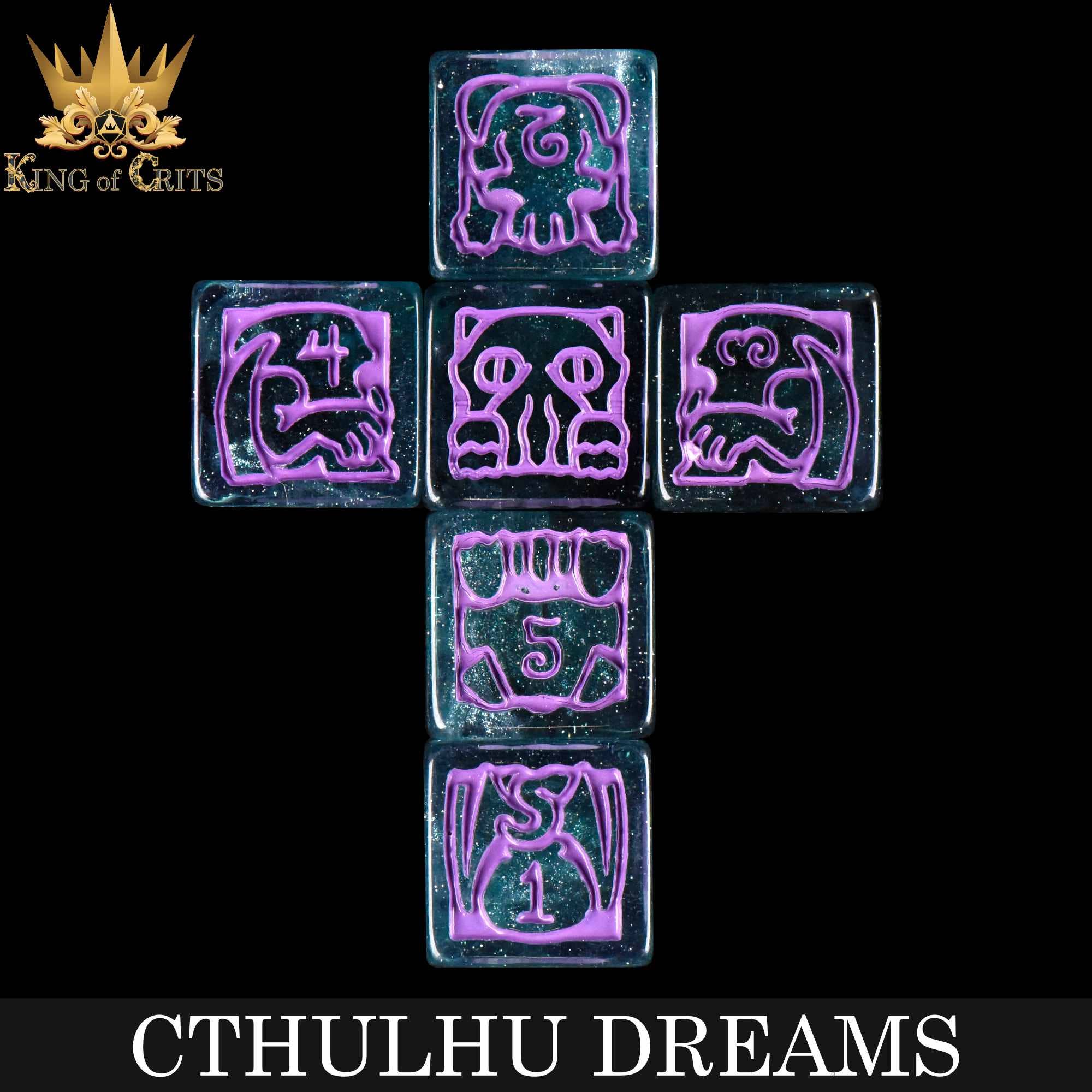 DNDDICE.COM - Cthulhu Dreams - 11 Dice Set