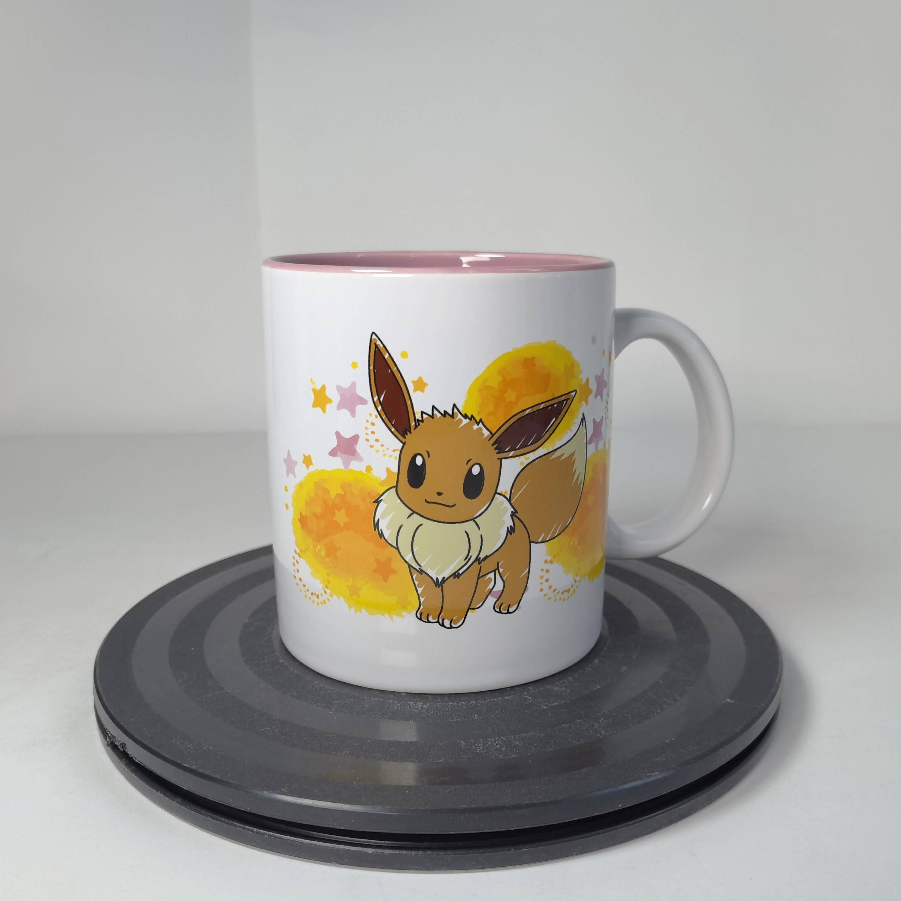 Silver Buffalo - Pokemon Eevee Star Splatter 20oz Ceramic Mug
