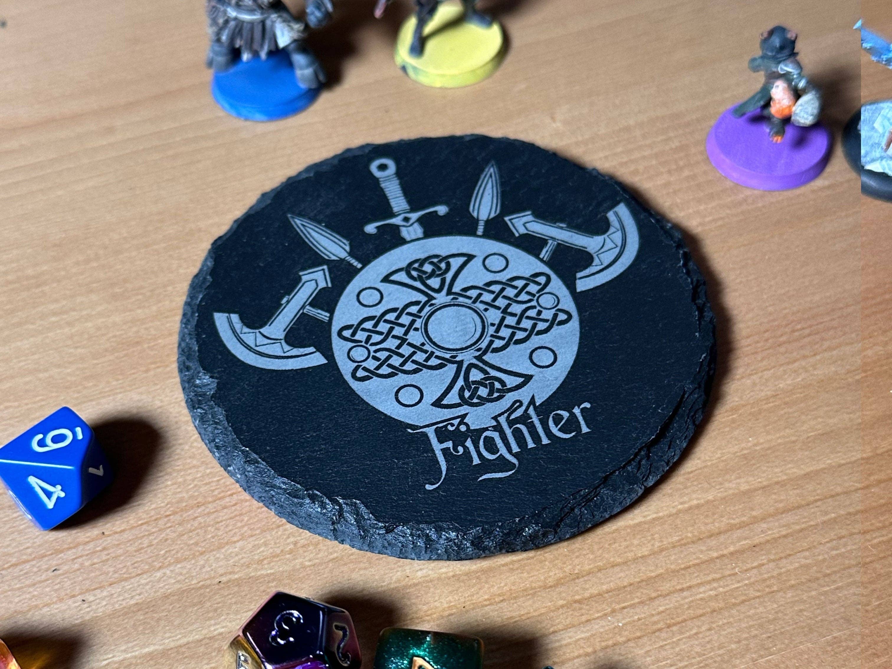 Game Master Dice - D&D Class Slate Coaster