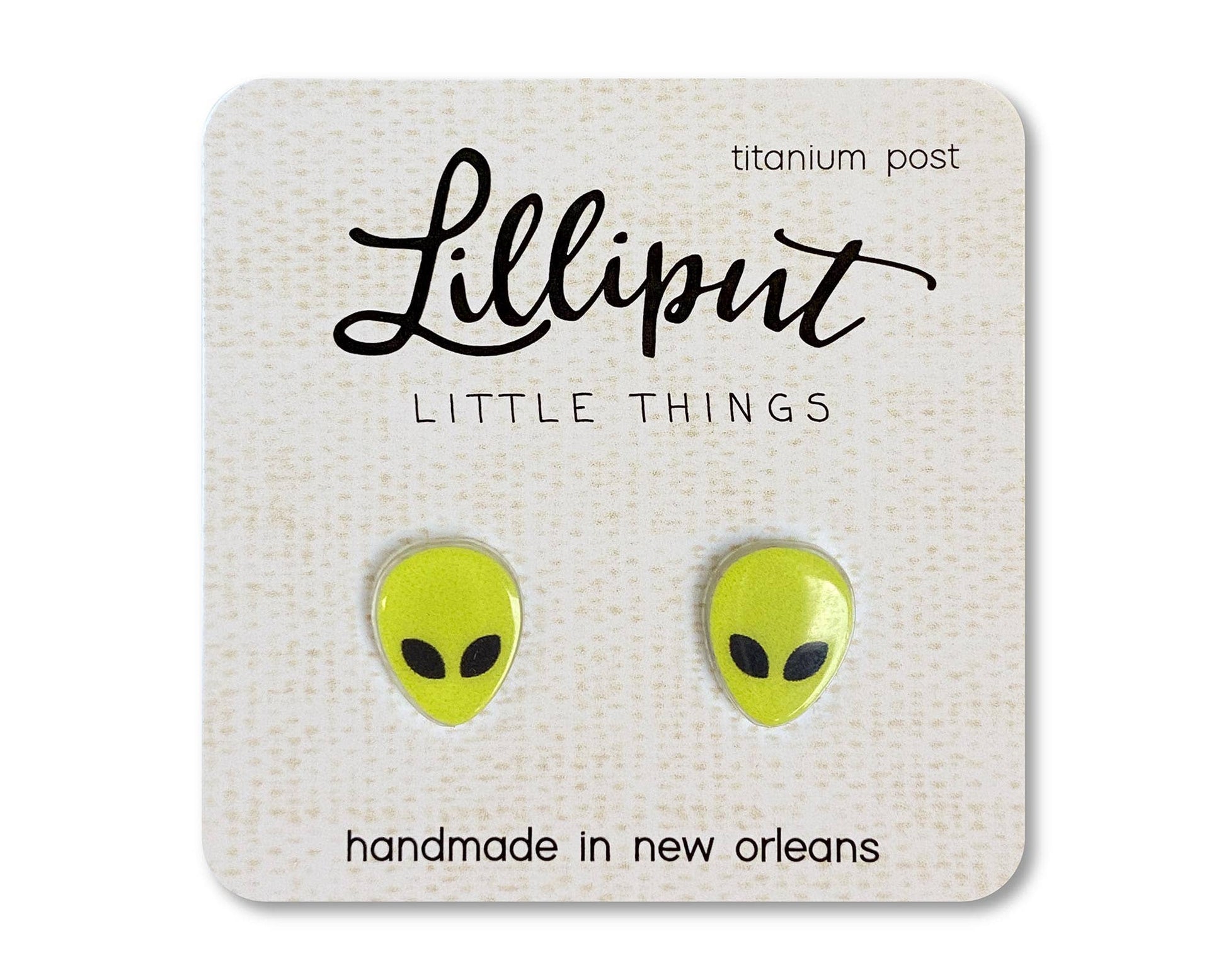 Alien Earrings - #shop_name Lilliput Little ThingsBoutique Jewelry