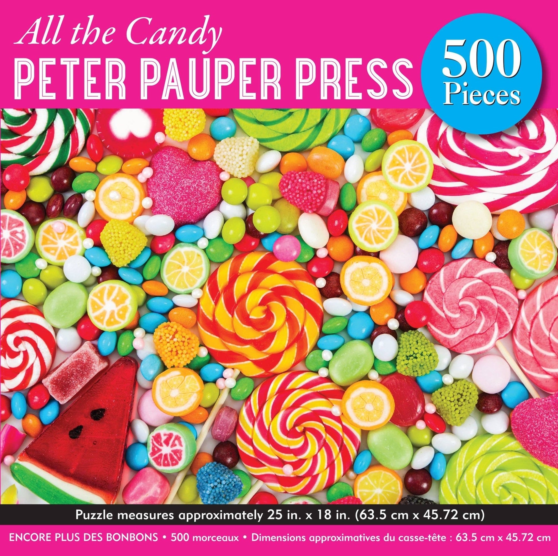 All The Candy 500 Piece Jigsaw Puzzle - #shop_name Peter Pauper PressPuzzles