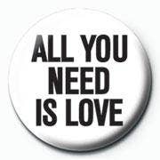 All You Need is Love Button 25mm - #shop_name Pyramid InternationalButtons