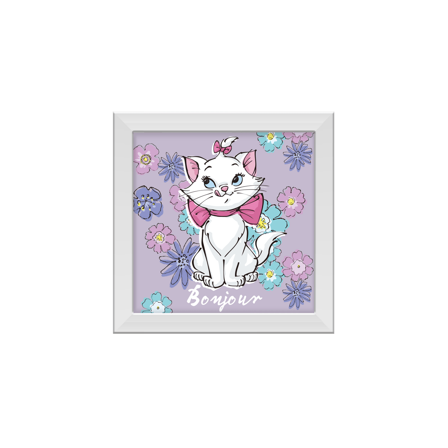 Aristocats Marie Flowers 12” x 12” Framed MDF Wall Art - #shop_name Silver BuffaloGifts