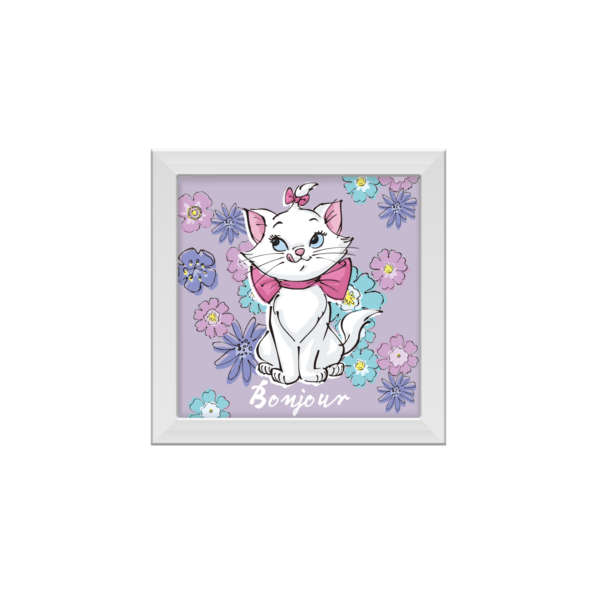 Aristocats Marie Flowers 12” x 12” Framed MDF Wall Art - #shop_name Silver BuffaloGifts