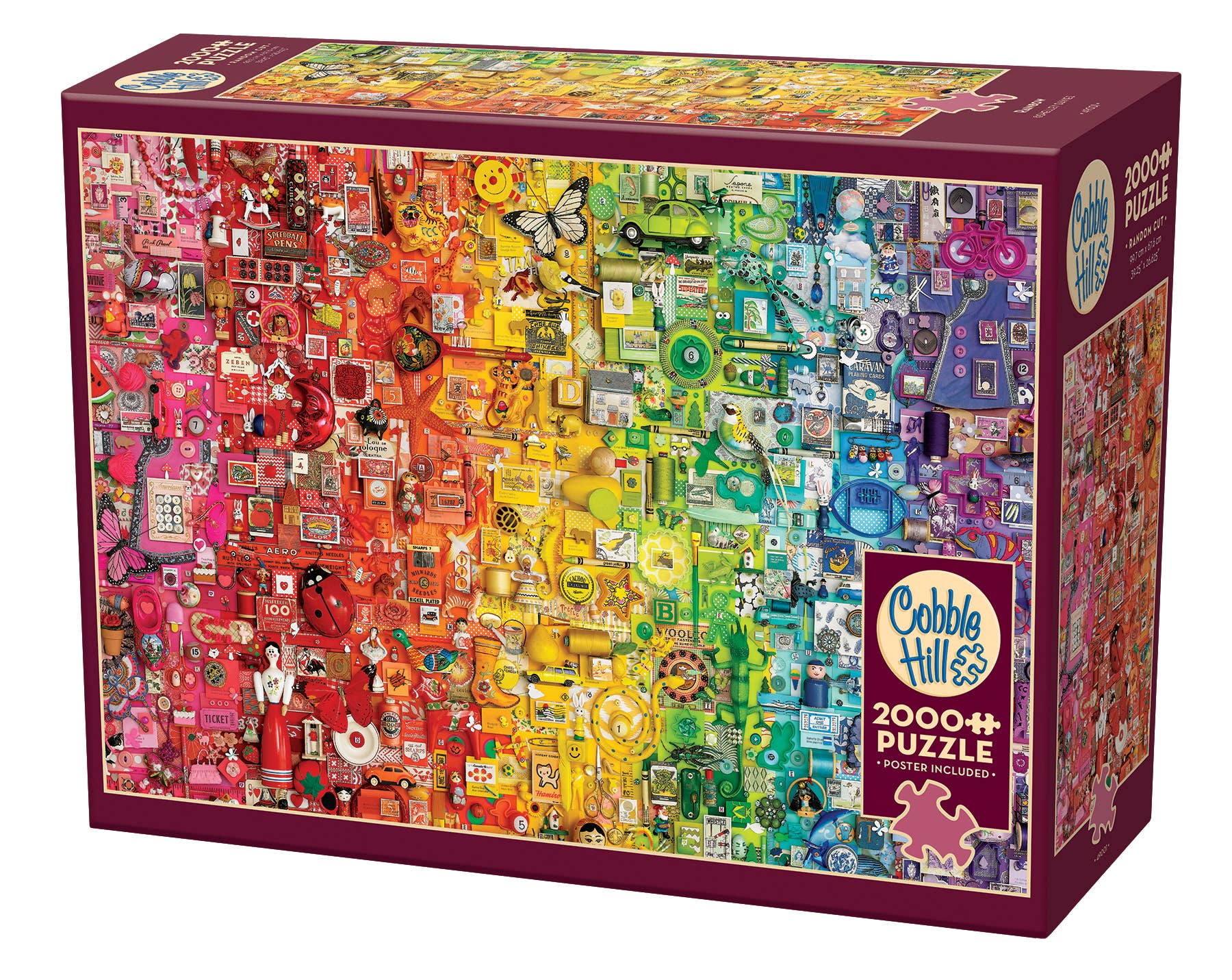 Outset Games and Cobble Hill Puzzles - Rainbow 2000pc puzzle
