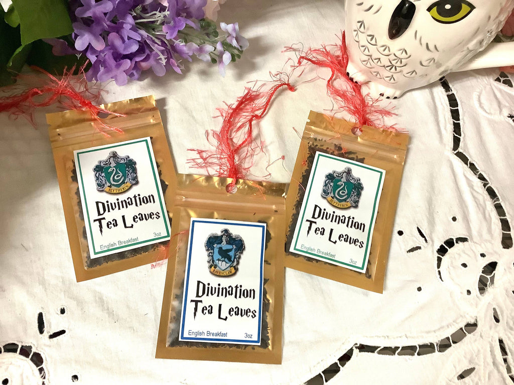 All Little Cute Things - Hogwarts Houses Divination Tea Leaves tea packet gift favors