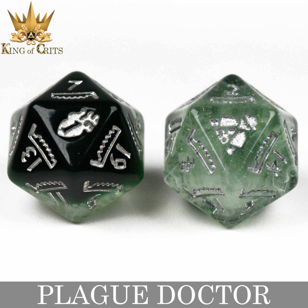 DNDDICE.COM - Plague Doctor - 11 Dice Set