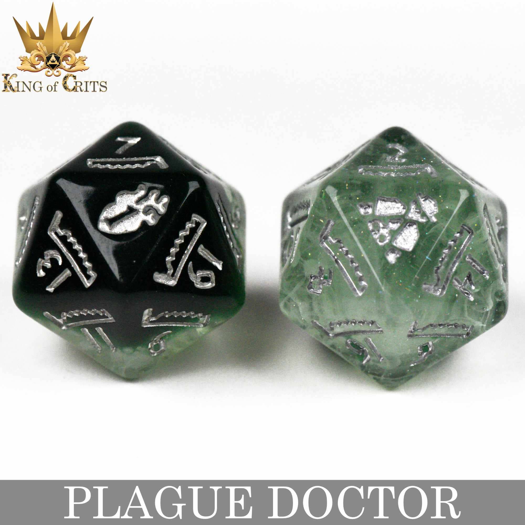 DNDDICE.COM - Plague Doctor - 11 Dice Set
