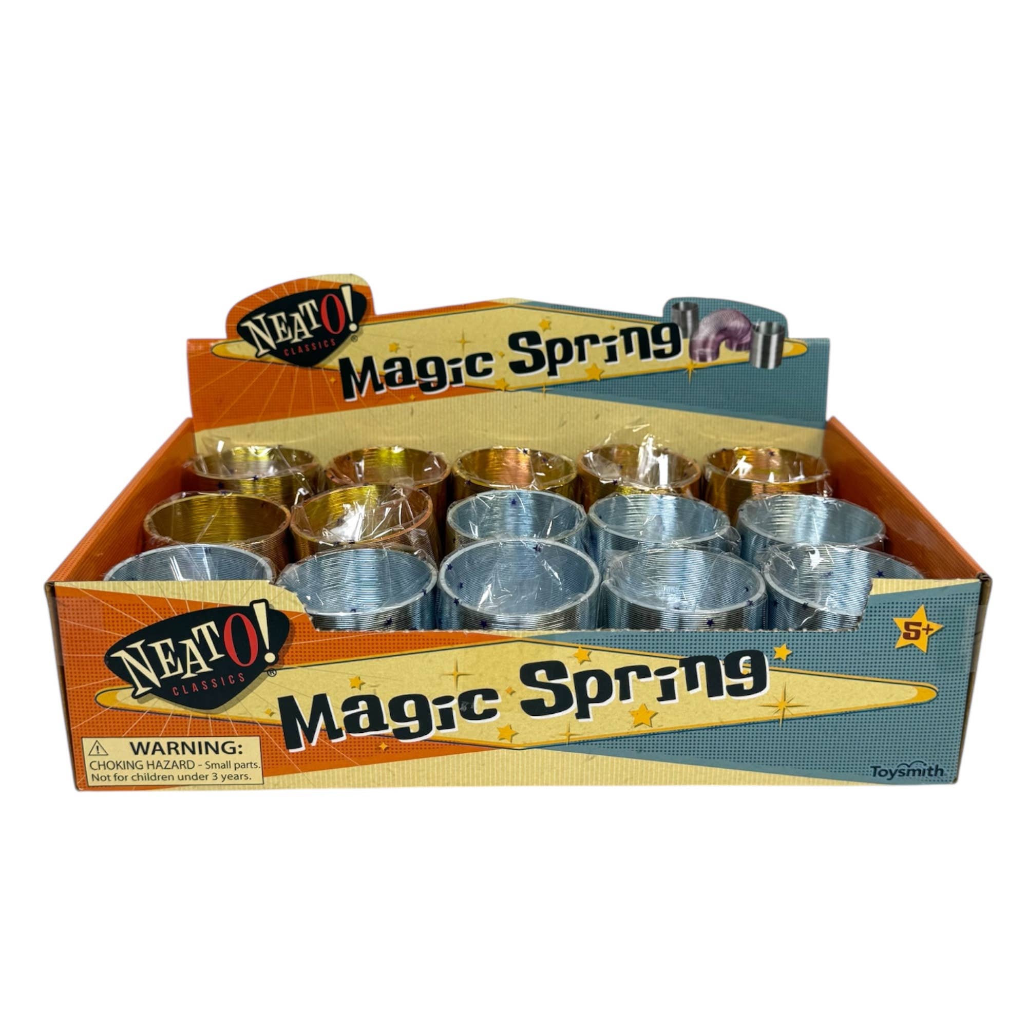 Toysmith - Neato! Metal Magic Spring 2", Retro Classic, vintage toys