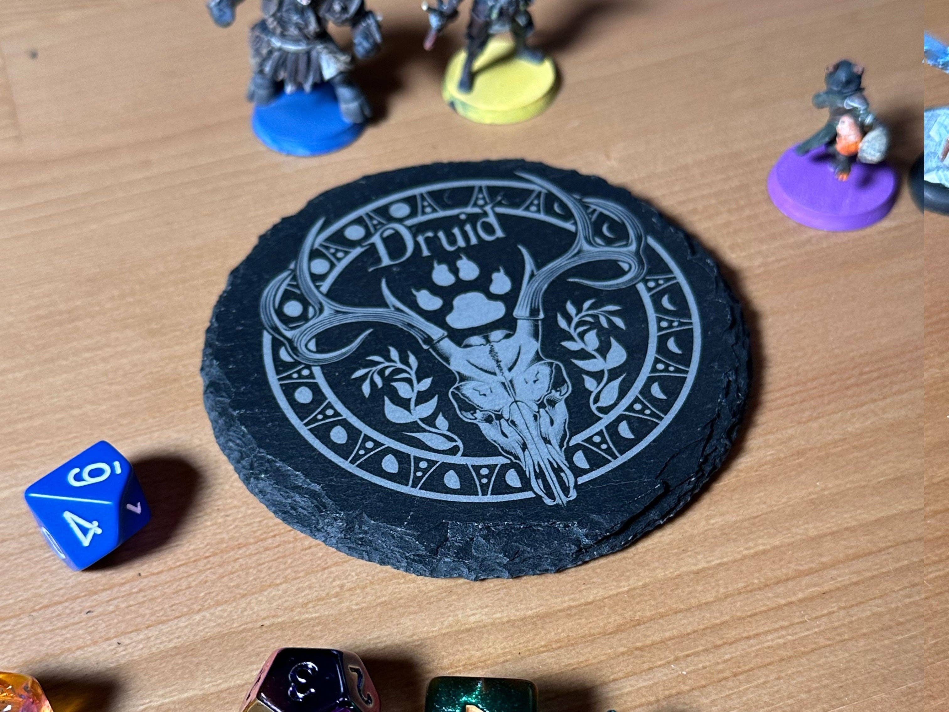 Game Master Dice - D&D Class Slate Coaster