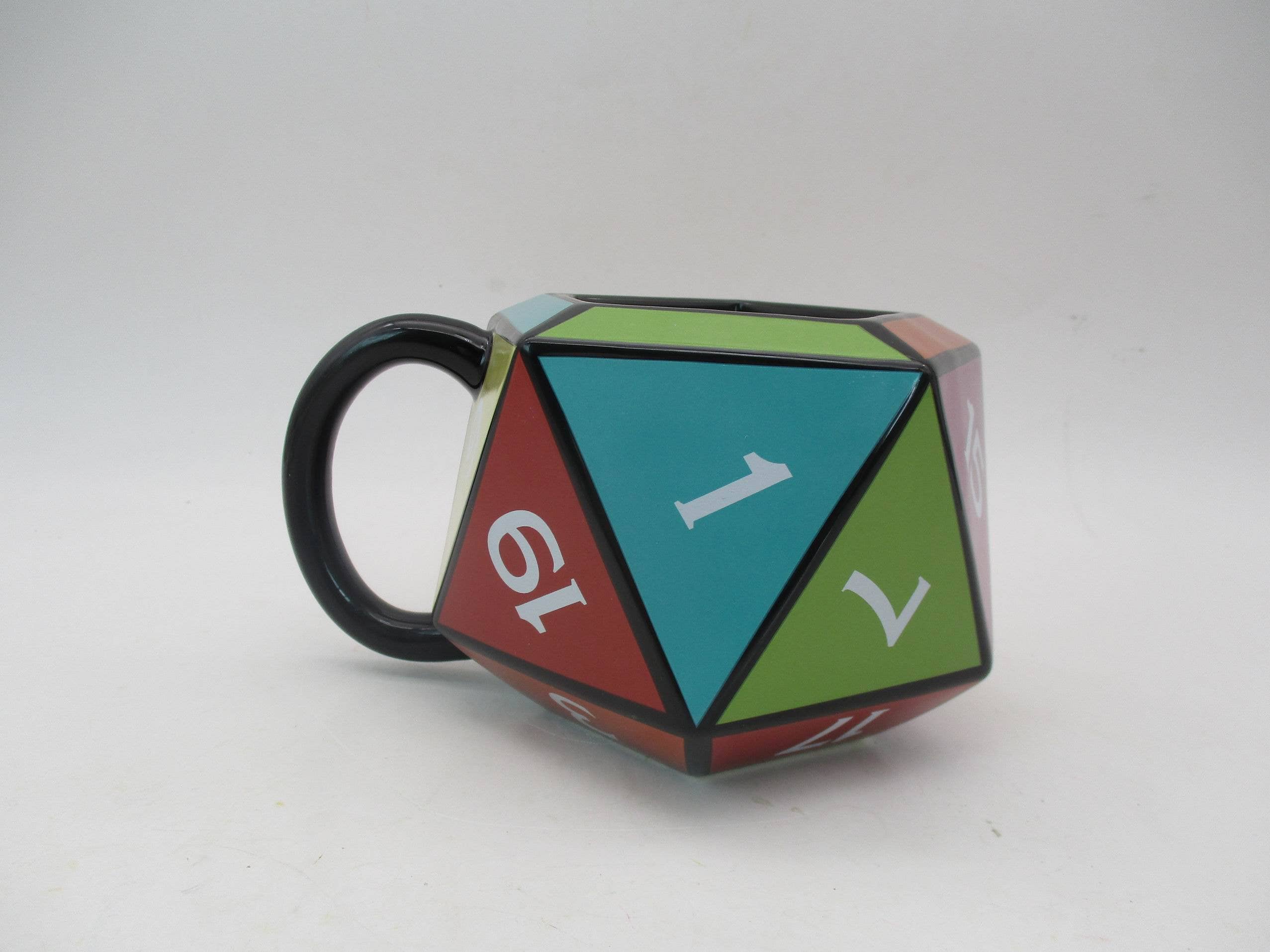 Silver Buffalo - Dungeons & Dragons D20 Die Ceramic 3D Sculpted Mug