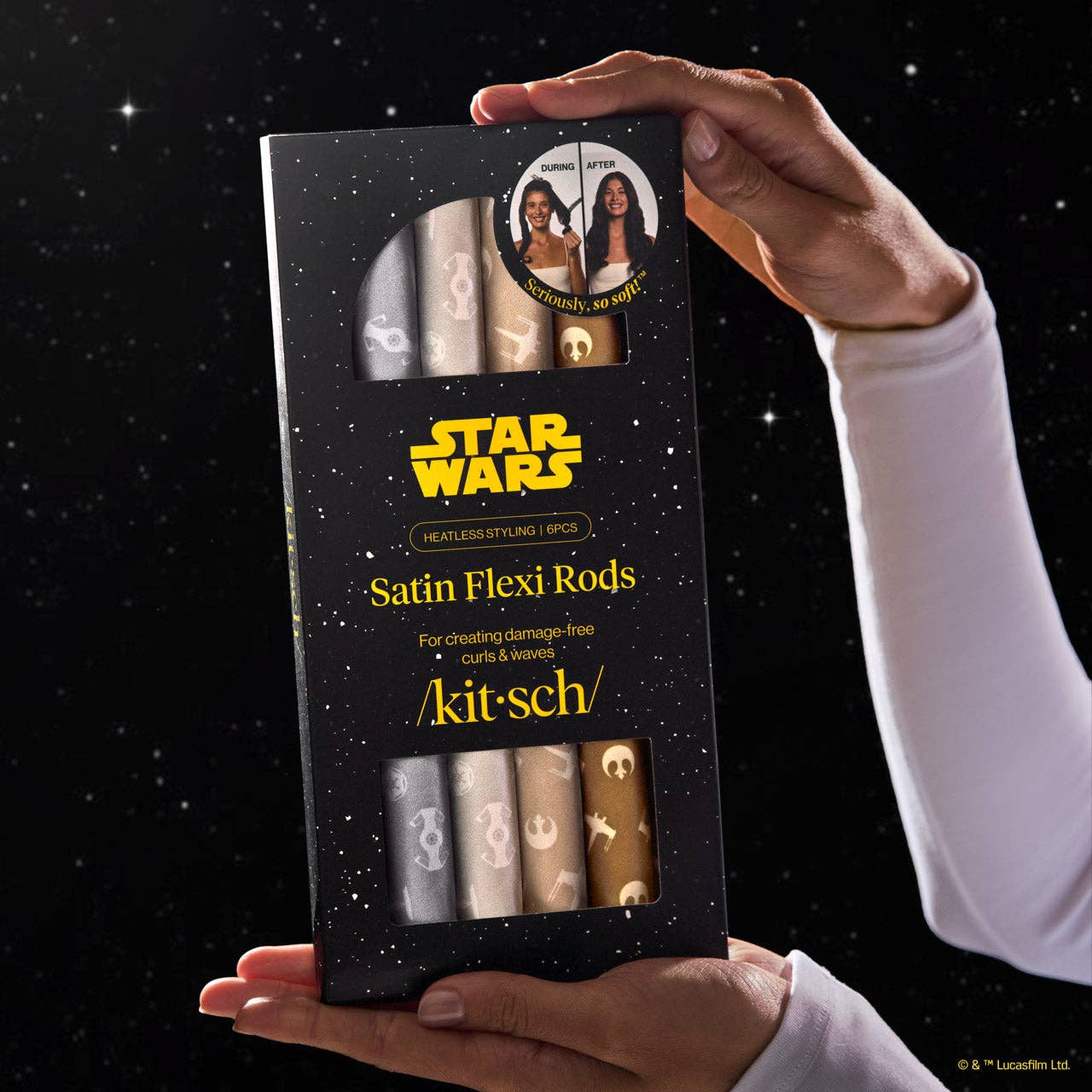 KITSCH - Star Wars™ & Kitsch Satin Flexi Rods - Light Side vs Dark Side