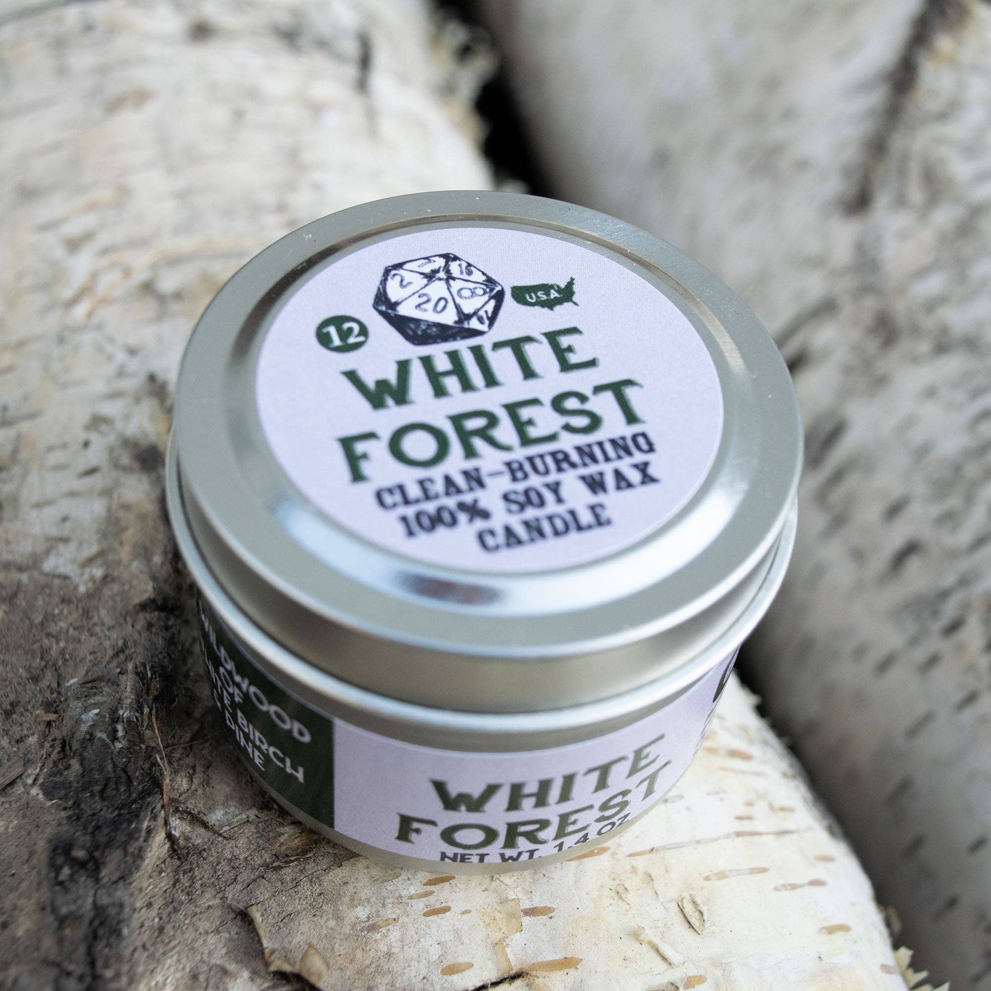 Game Master Dice - White Forest Gaming Candle