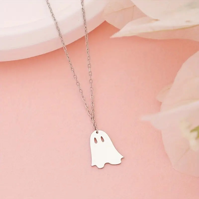 Ghost Pendant Necklace