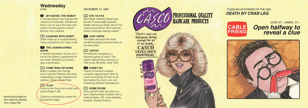 Chronicle Books - Mysteries of the 80s Death by Crab Leg 500-Piece Puzzle