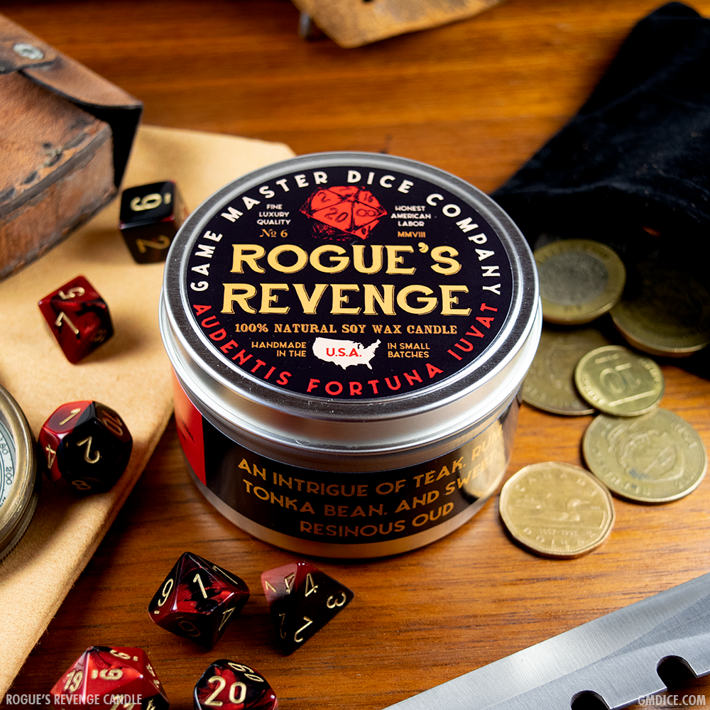 Game Master Dice - Rogue's Revenge Gaming Candle