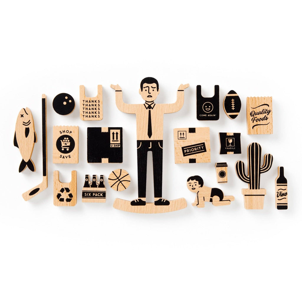 Chronicle Books - Brass Monkey One Trip Nick Wooden Balance Game