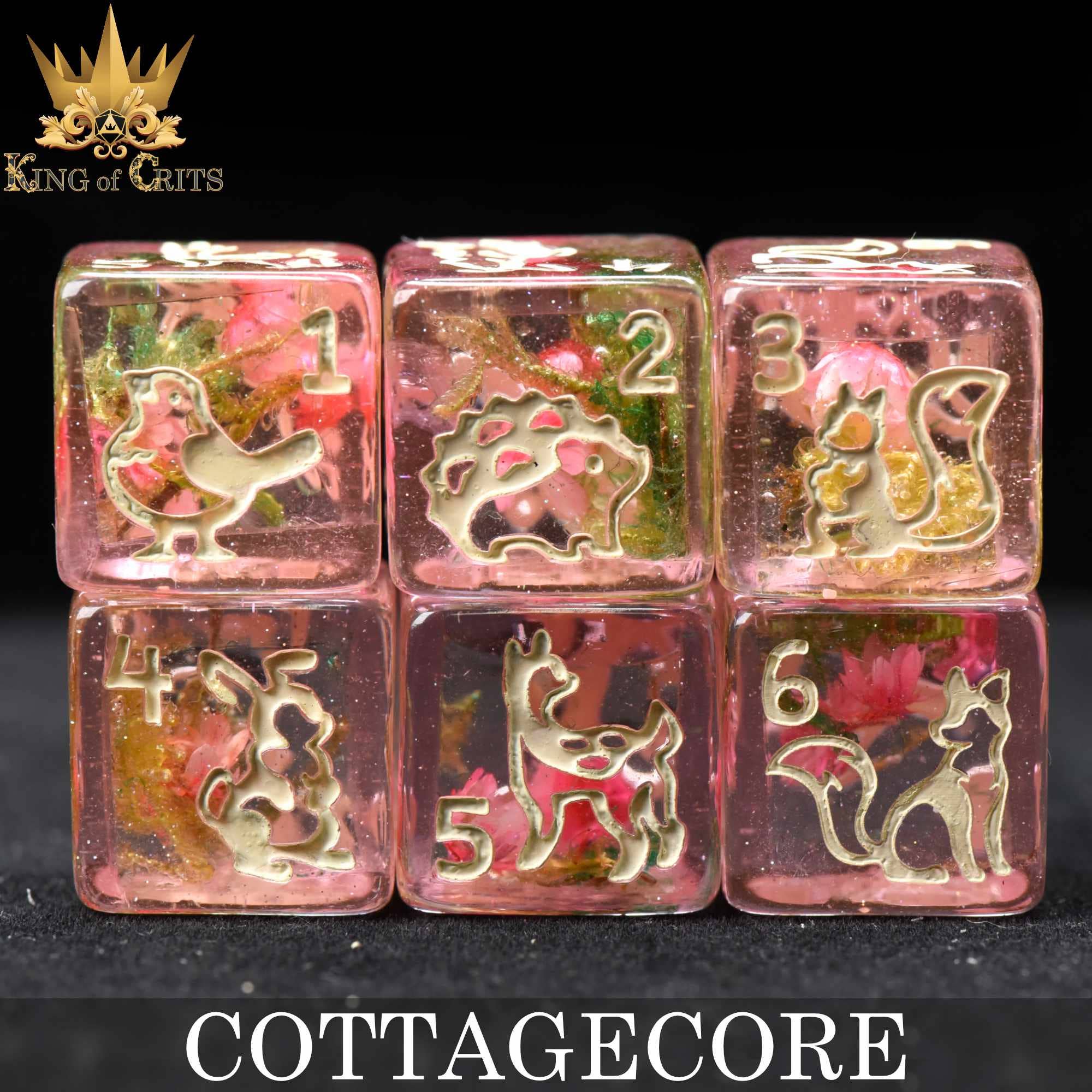 DNDDICE.COM - Cottagecore - 11 Dice Set