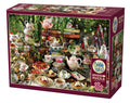 Outset Games and Cobble Hill Puzzles - Mad Hatter's Tea Party 2000pc puzzle