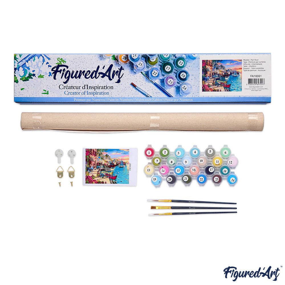 Figured'Art - Paint by Numbers rolled - Colorful Abstract Fox