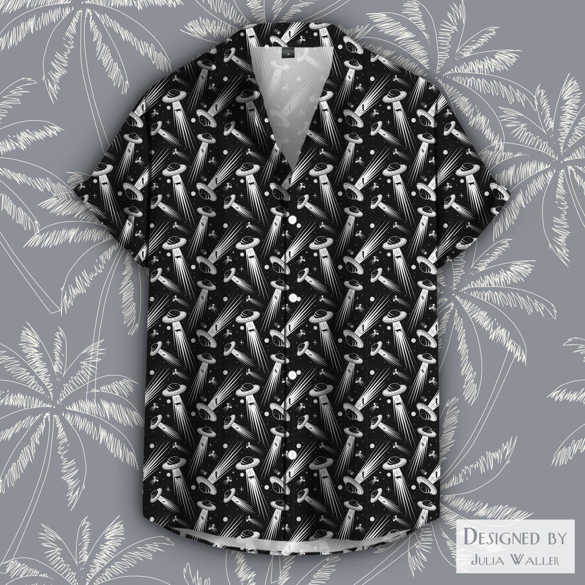 Beam Me Up Pattern Button - up Unisex Shirt, Sizes S - 5XL - #shop_name Sharp ShirterGifts