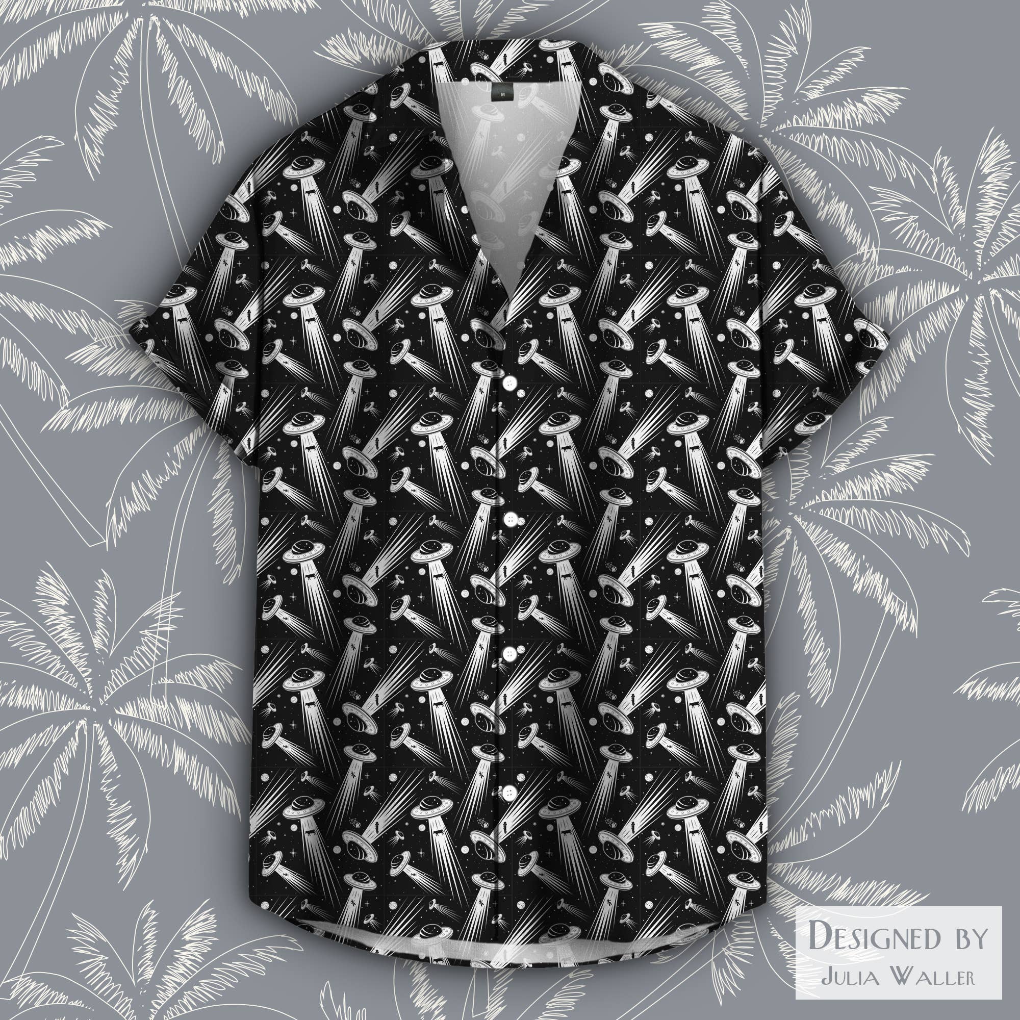 Beam Me Up Pattern Button - up Unisex Shirt, Sizes S - 5XL - #shop_name Sharp ShirterGifts