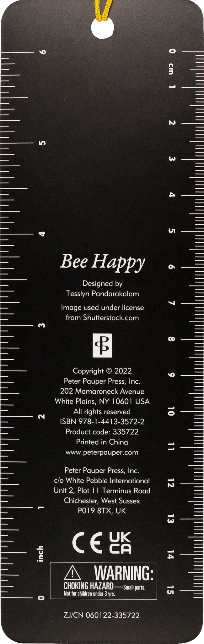 Bee Happy Beaded Bookmark - #shop_name Peter Pauper PressGifts