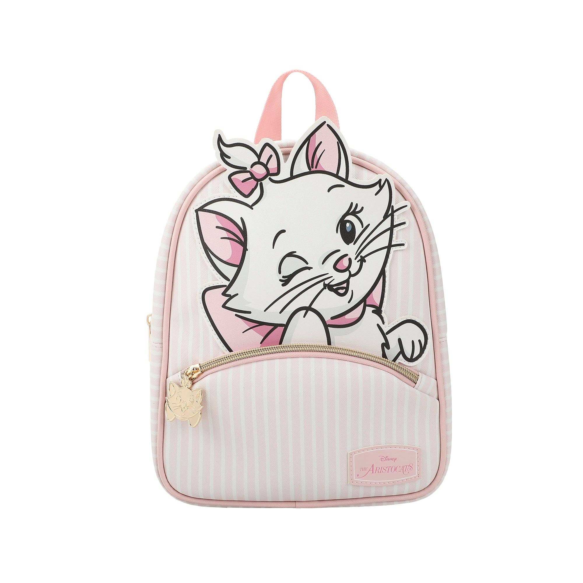 Bioworld Merchandising - Disney Aristocats Marie Winking Pink & White 10.5" Mini PU Backpack