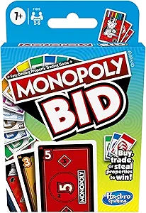 Monopoly Bid Card Game