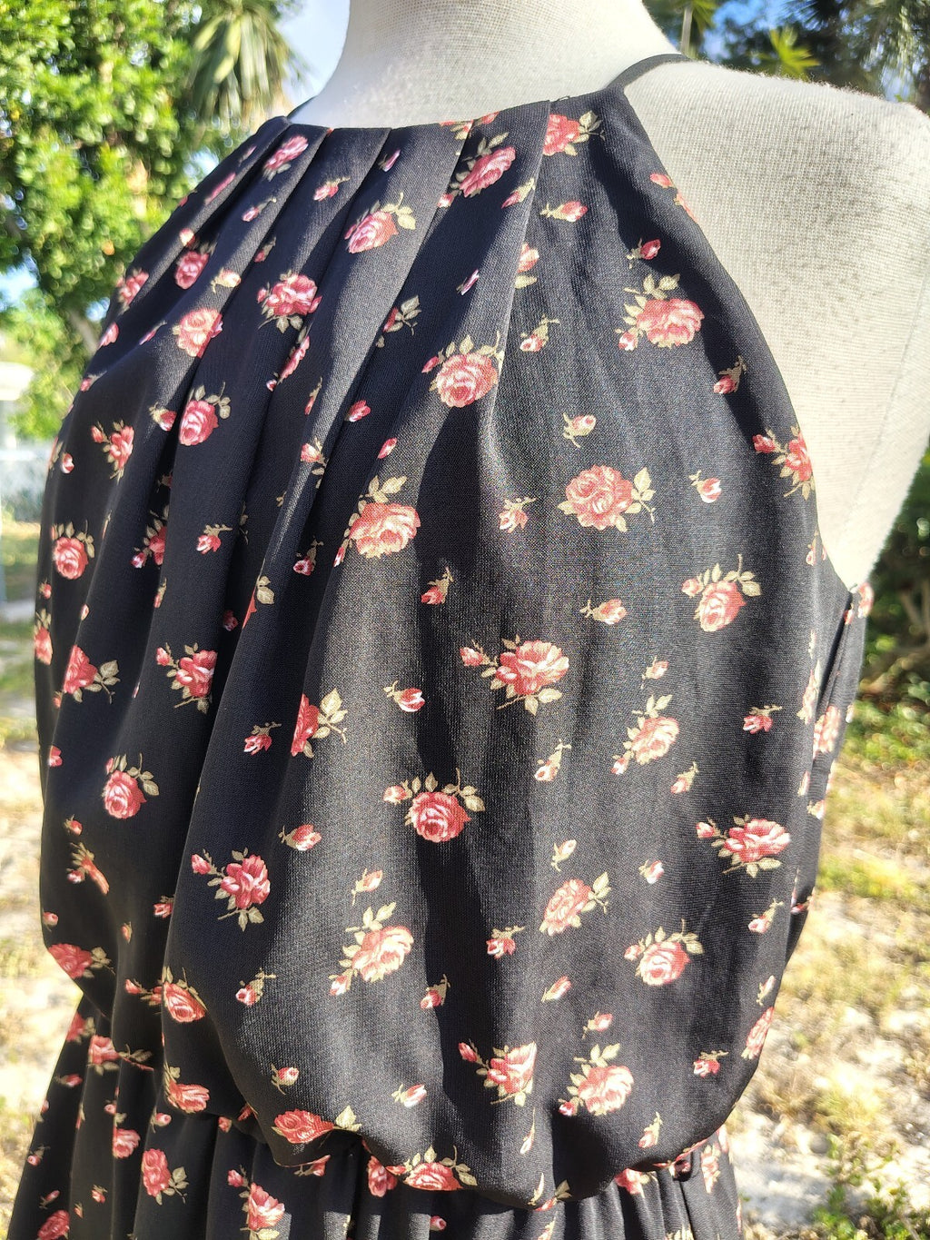 Papaya Black Floral Dress Size Large Jr