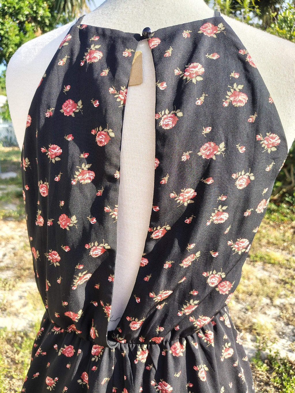 Papaya Black Floral Dress Size Large Jr