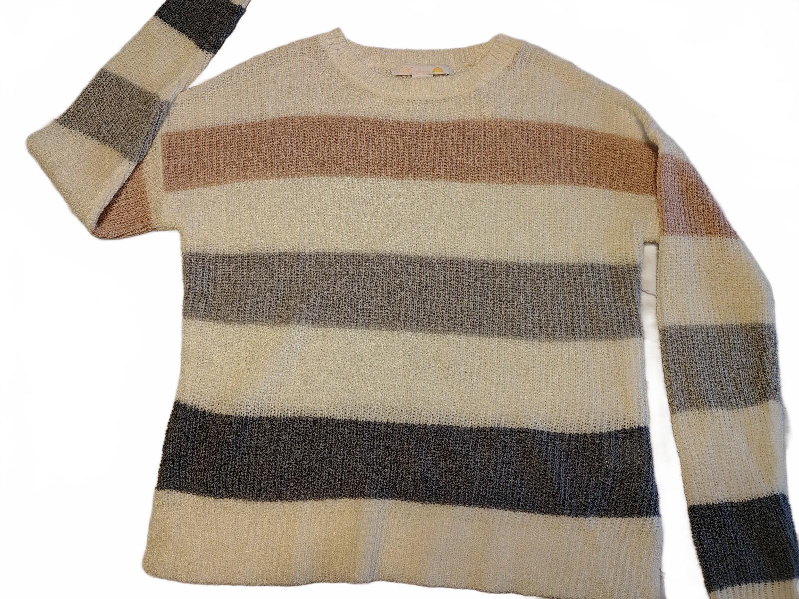 C&C California Women's Size Small Crew Neck Sweater Striped