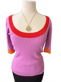 Ann Taylor Women's XS Ribbed Knit Shrug Sweater Purple