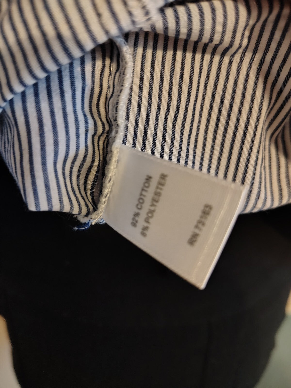 Melissa Paige Women's Black & White Striped Button Shirt PM