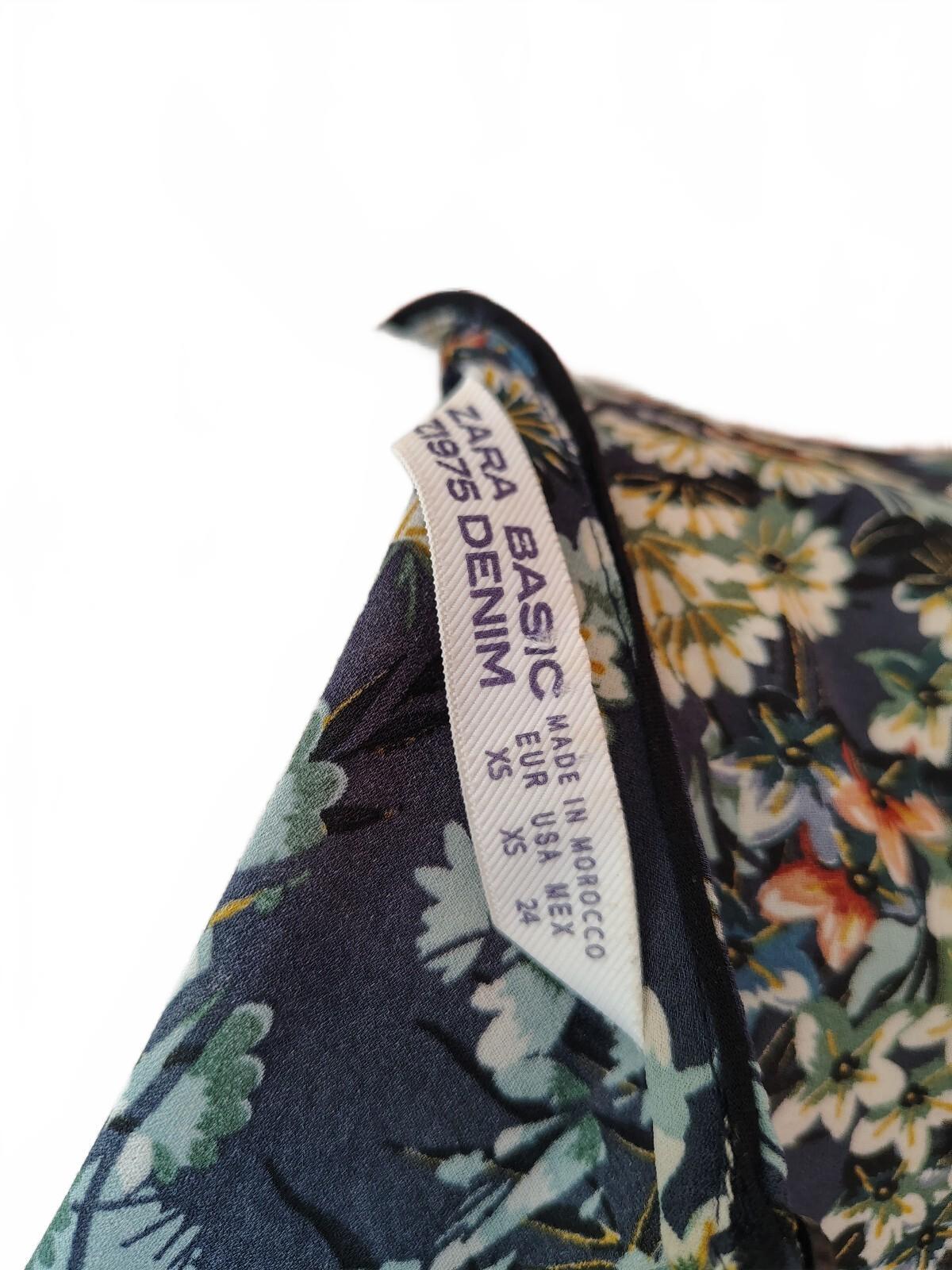 Zara Women's Long Sleeve Floral Print Blouse XS