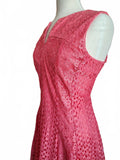 Gabby Skye Women's Coral Lace Fit-and-Flare Dress Size 16