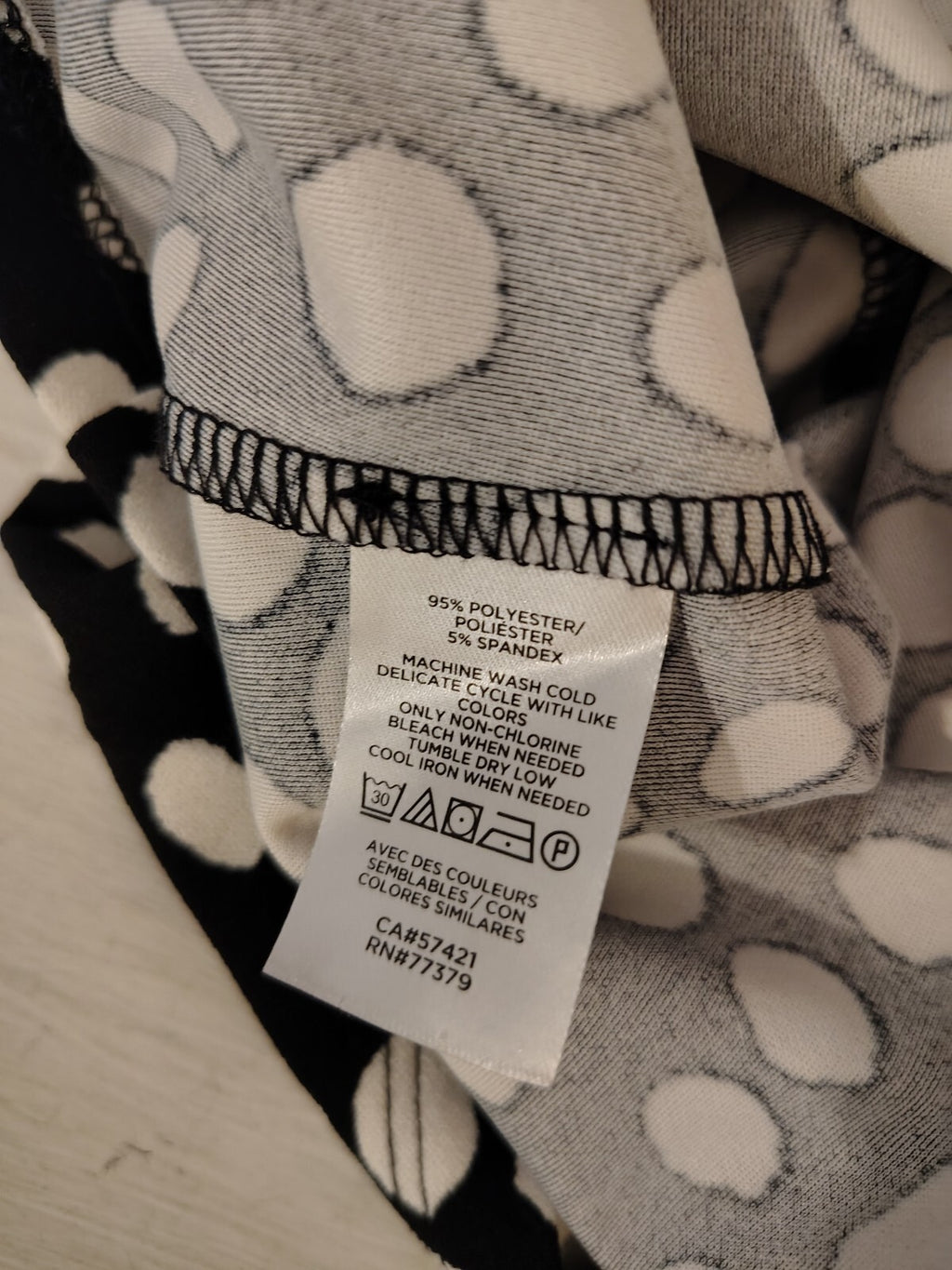 Ann Taylor Women's Black & White Polka Dot Puff Sleeve Small