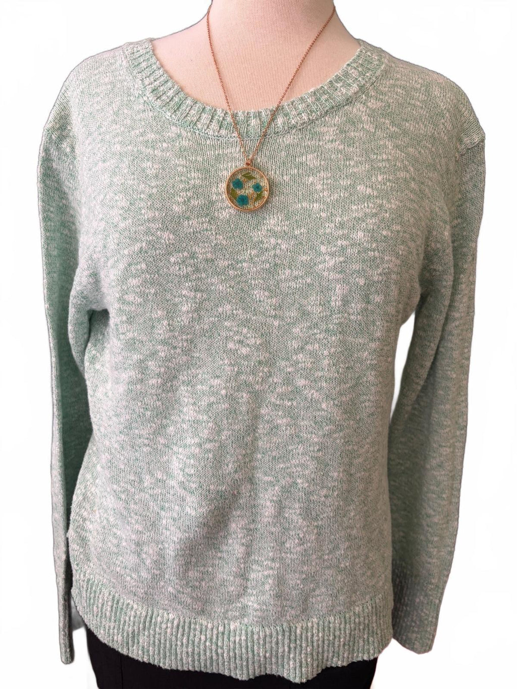J.Crew Women's XS Mint Green Marled Knit Shrug Sweater