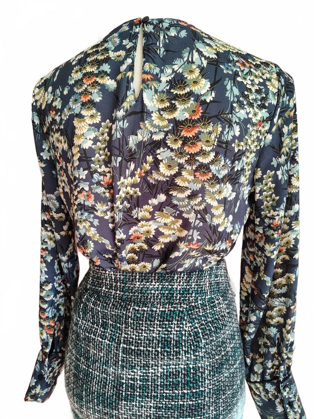 Zara Women's Long Sleeve Floral Print Blouse XS