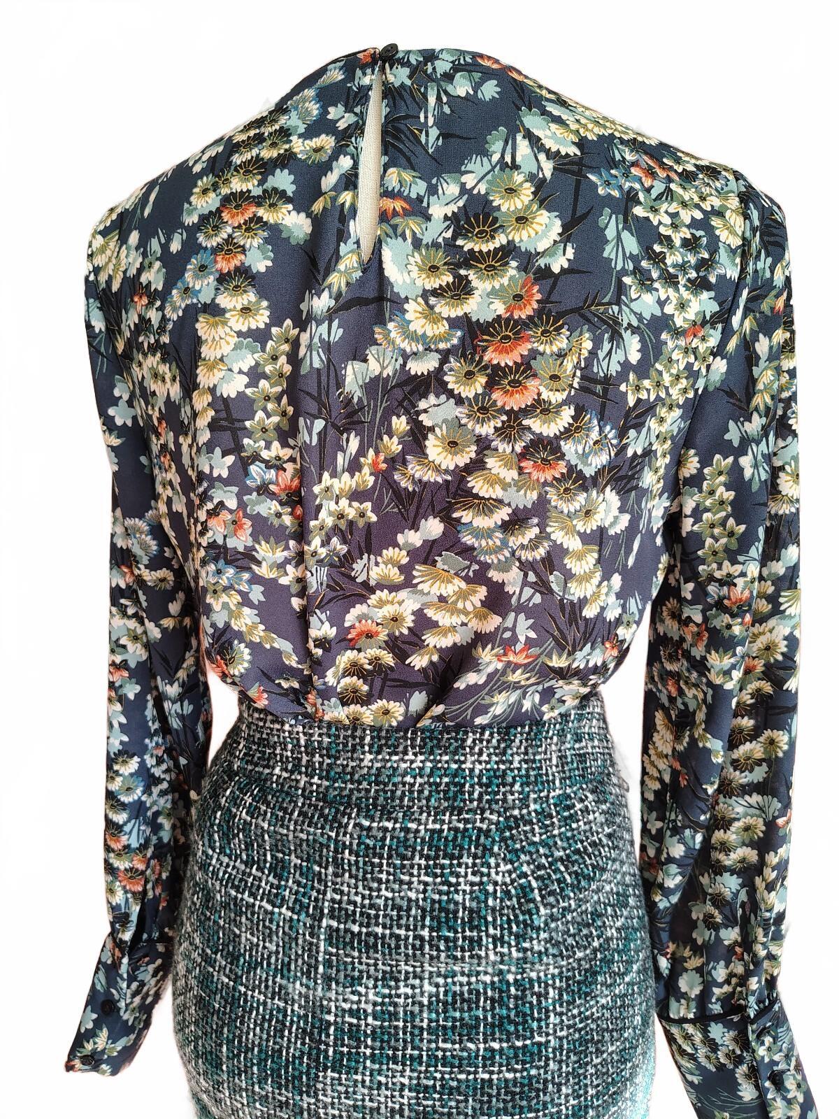 Zara Women's Long Sleeve Floral Print Blouse XS
