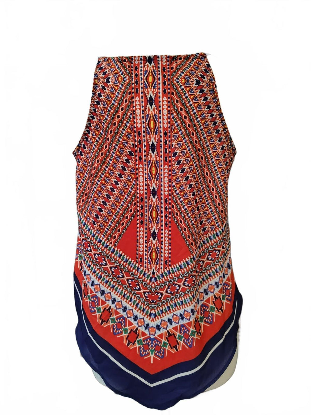IZ Byer Women's Medium Sleeveless V-Neck bandana top Medium