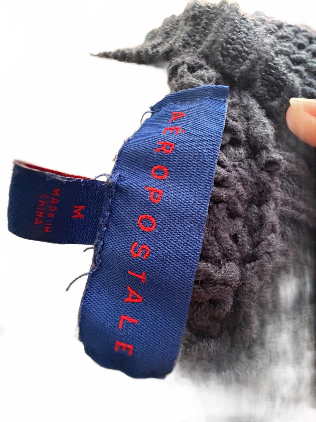 Aeropostale Women's Medium Navy Cable Knit Sweater