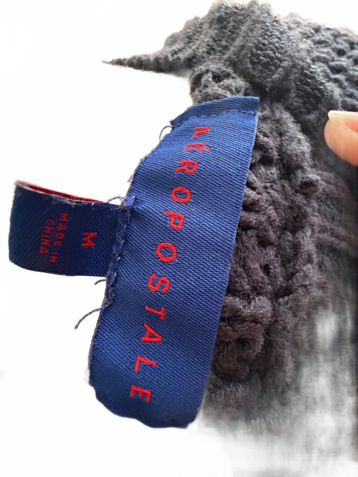 Aeropostale Women's Medium Navy Cable Knit Sweater